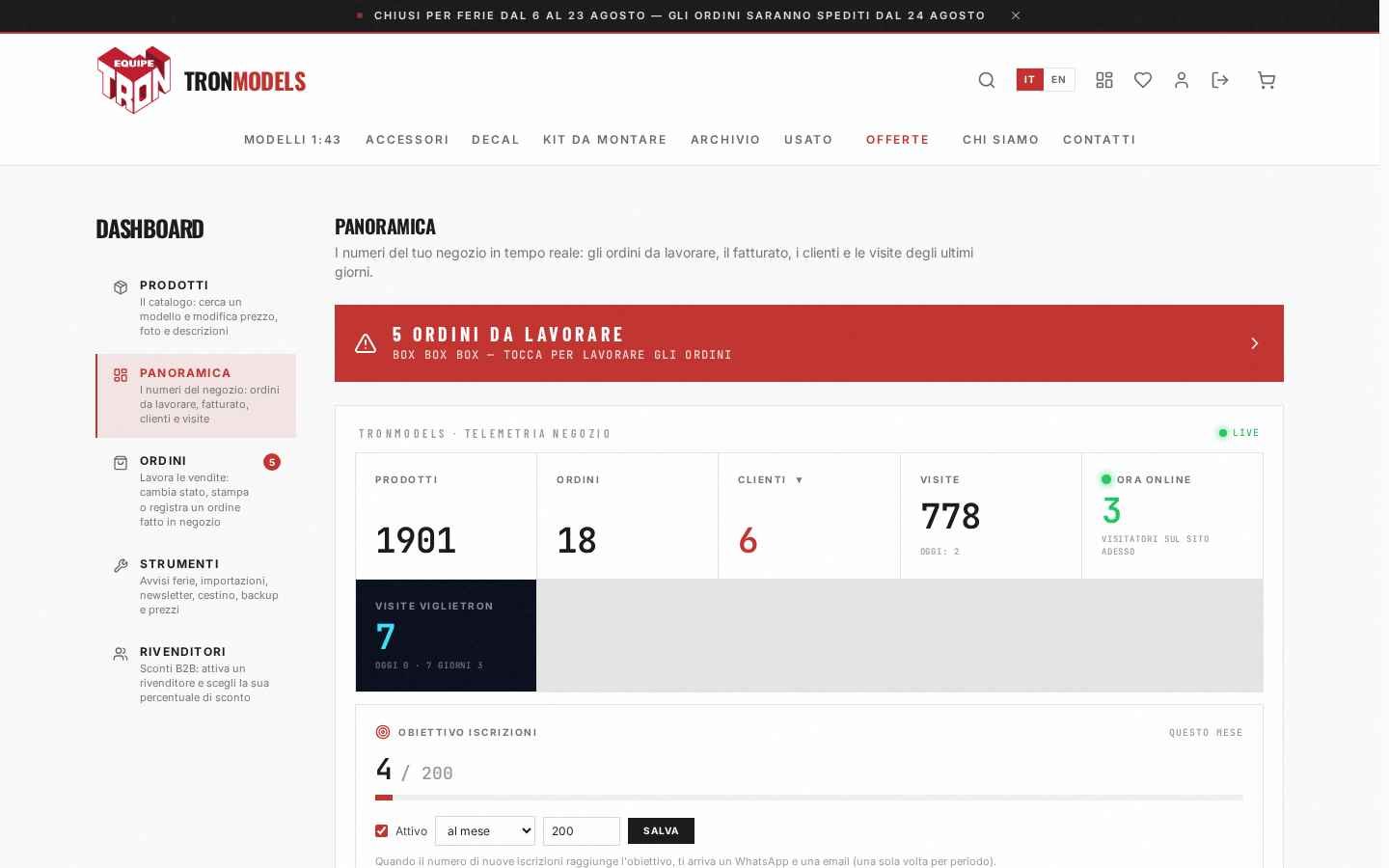 La dashboard